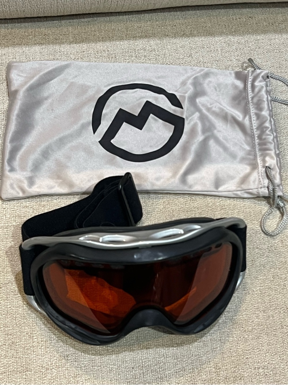 Magellan Unisex Snow Ski Anti Fog Goggles With Storage Bag